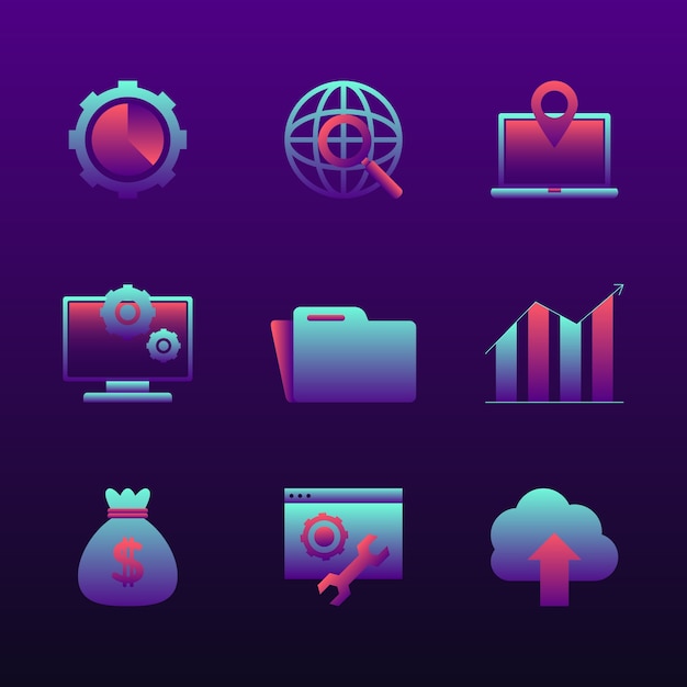 gradient data visualization design