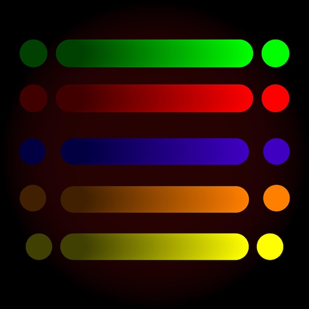 Gradient fargepalett med vektorelementer