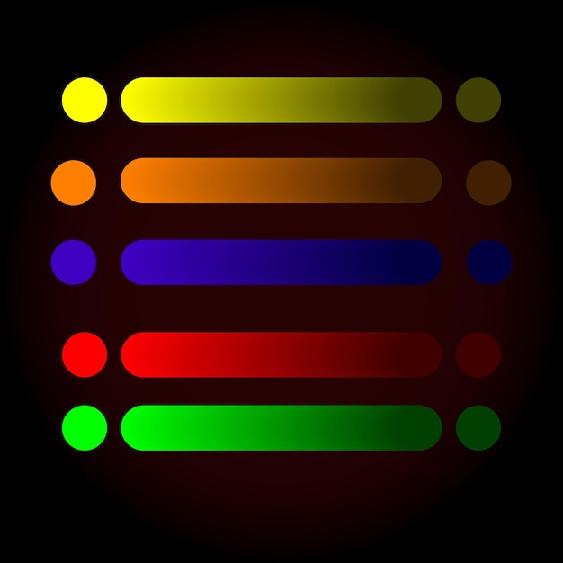 Gradient fargepalett med vektorelementer