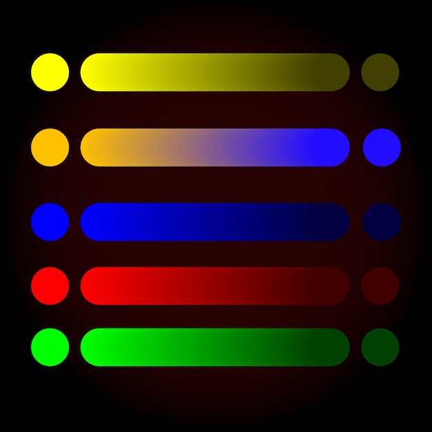 Gradient fargepalett med vektorelementer