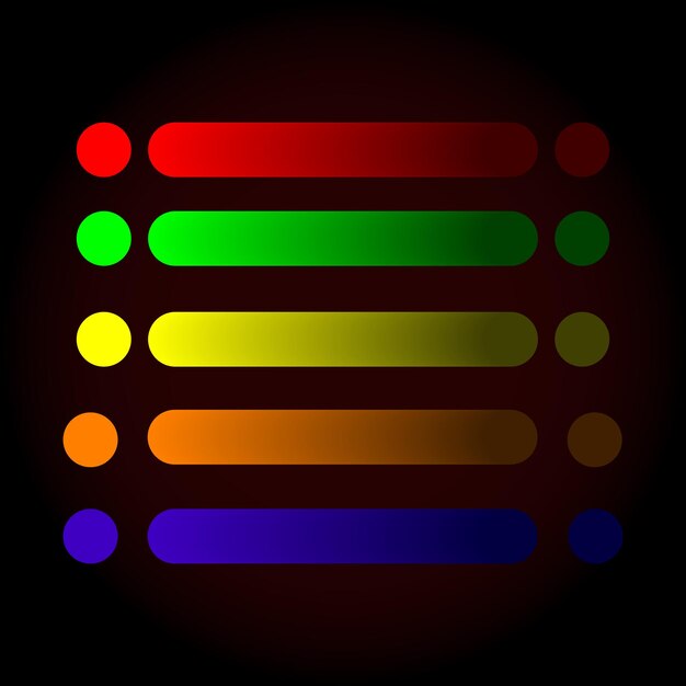 Gradient fargepalett med vektorelementer