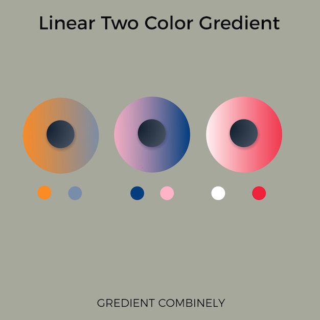 Gradient fargepalett med vektorelementer