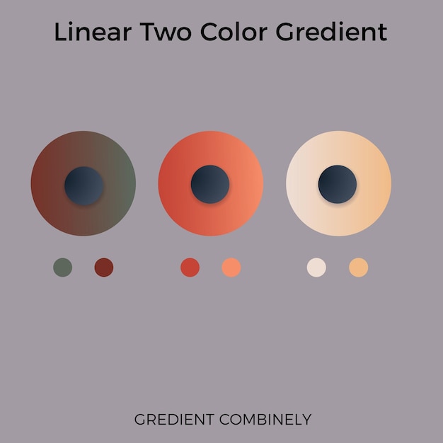 Gradient fargepalett med vektorelementer