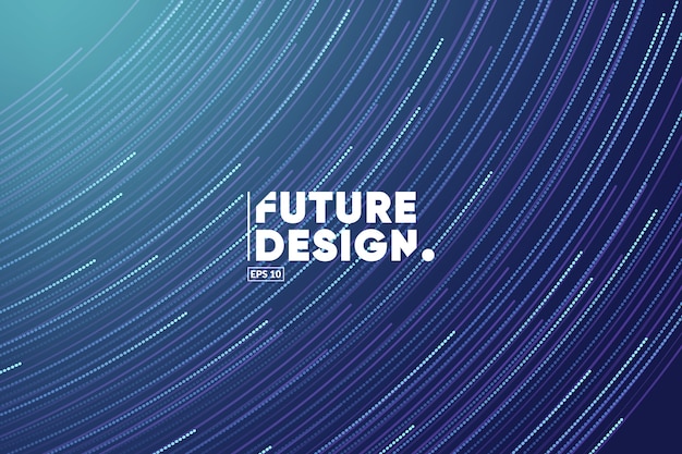 Gradient lines composition background. Future, Technology, Big data, Science theme template.
