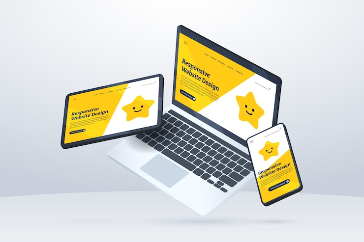 Vektor gradient responsive website design