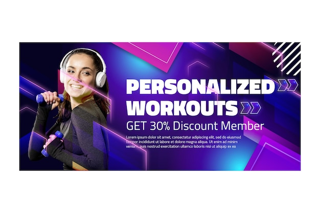 Gradient sportsbanner
