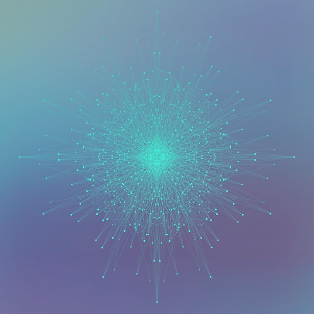 graphic composition for science and technology