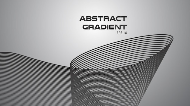 Gray abstract background with curve line for backdrop or presentation