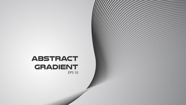 Gray abstract background with curve line for backdrop or presentation