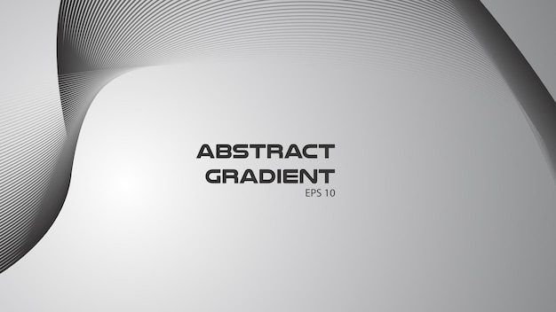 Gray abstract background with curve line for backdrop or presentation