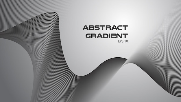 Gray abstract background with curve line for backdrop or presentation
