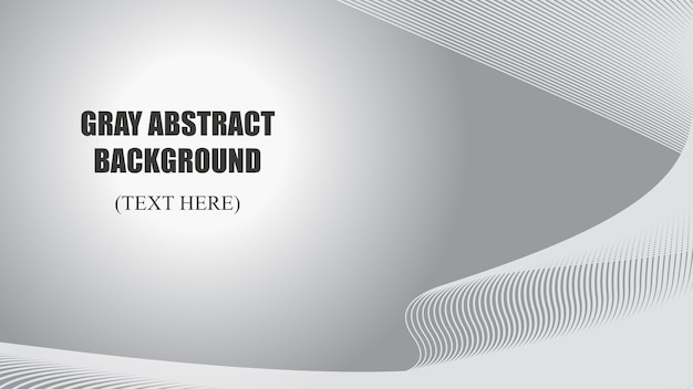 Gray abstract background with curve line vector image illustration for backdrop or wallpaper