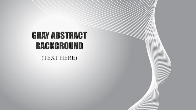 Gray abstract background with curve line vector image illustration for backdrop or wallpaper