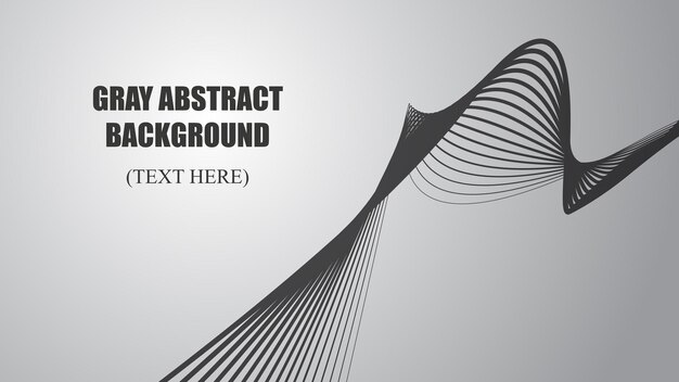 Gray abstract background with curve line vector image illustration for backdrop or wallpaper