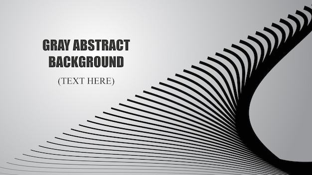 Gray abstract background with curve line vector image illustration for backdrop or wallpaper