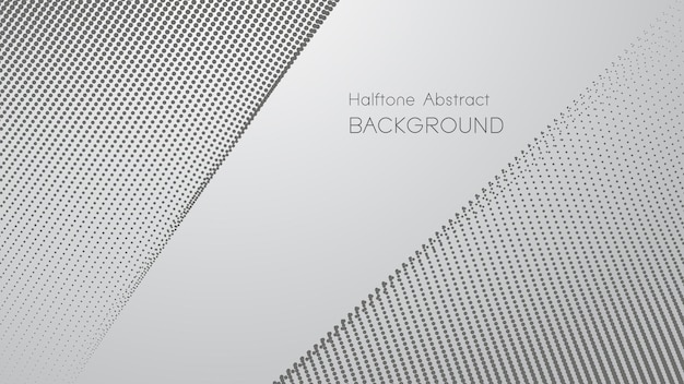 Gray gradient with halftone abstract background vector image