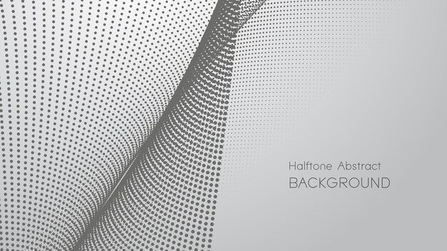 gray gradient with halftone abstract background vector image