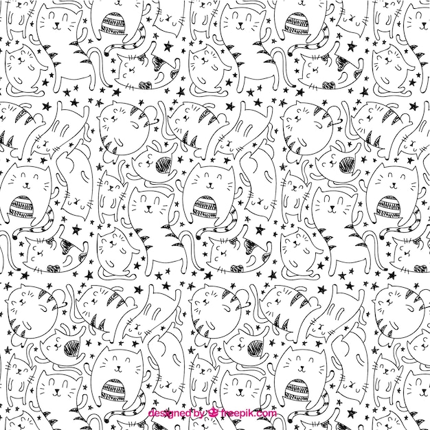 Great pattern with nice cats