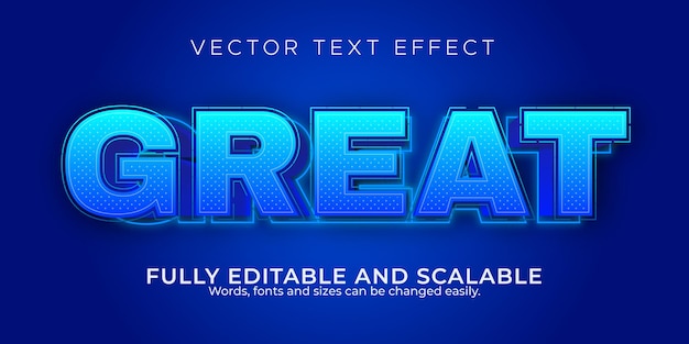 Great text effect editable