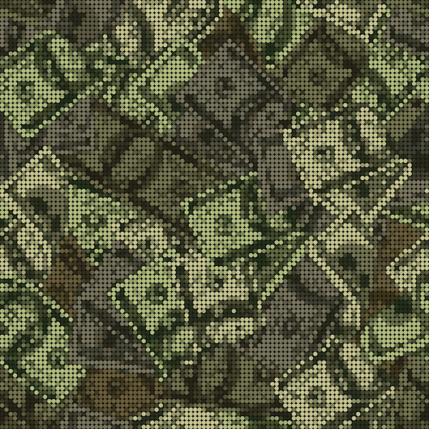 Green camouflage pattern with 100 dollar bills