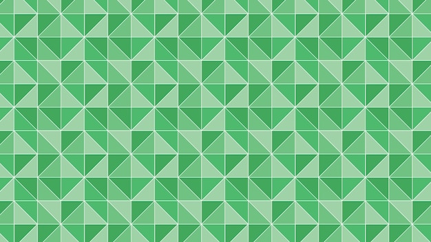 Green diamond pyramids Vector abstract tiled seamless pattern background with pyramid