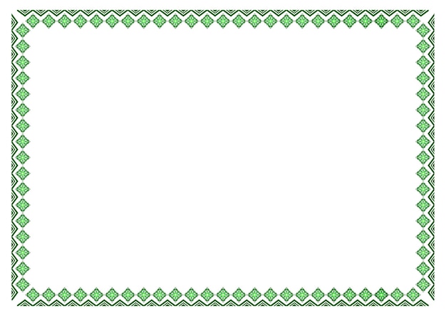 Green elegant border frame ornament landscape