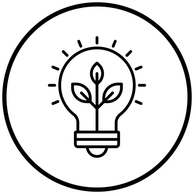 Green Energy Icon Style