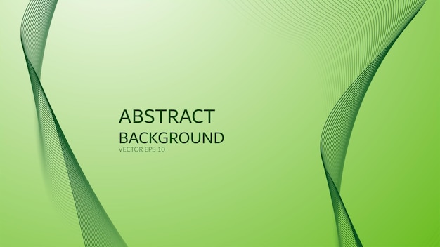 green gradient abstract background with curve line for backdrop or presentation