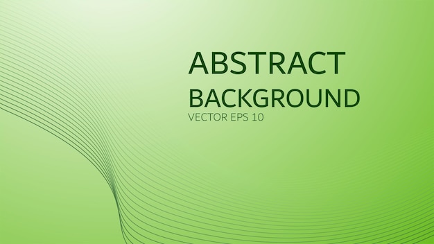 green gradient abstract background with curve line for backdrop or presentation