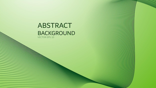 green gradient abstract background with curve line for backdrop or presentation