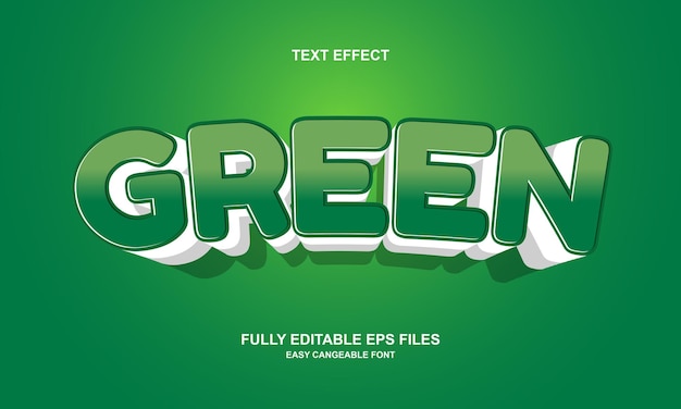 green text effect