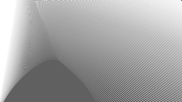 Grey and white abstract background with curve stripes line for backdrop or presentation