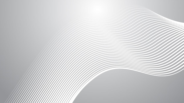 Grey gradient with curve line abstract background vector image for backdrop or presentation