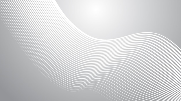 Grey gradient with curve line abstract background vector image for backdrop or presentation