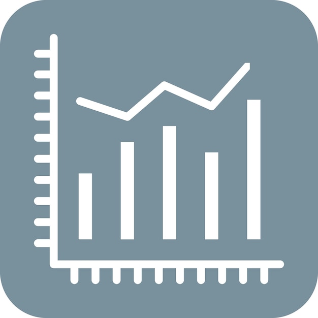 Growth Diagram vector icon illustration of Business iconset