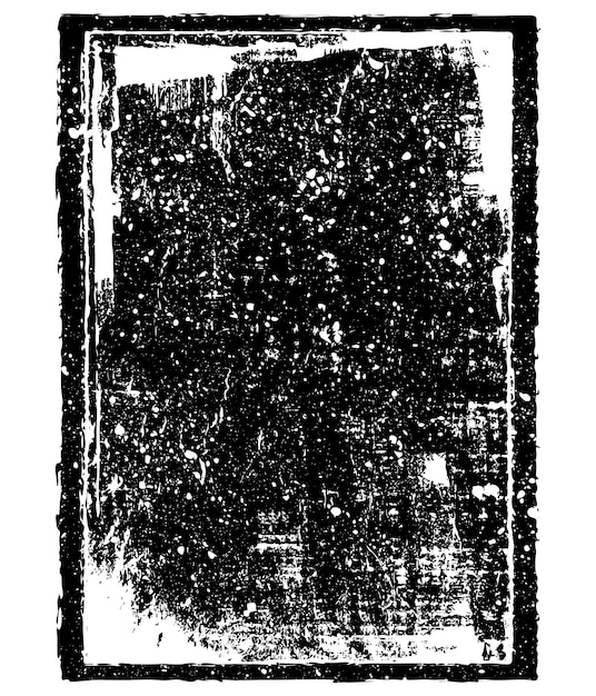 Grunge Border Texture Bakgrunn Abstrakt Ramme Overlegg med Skitten Skadet Design Vektor