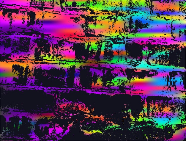 grunge color neon background abstract street art print