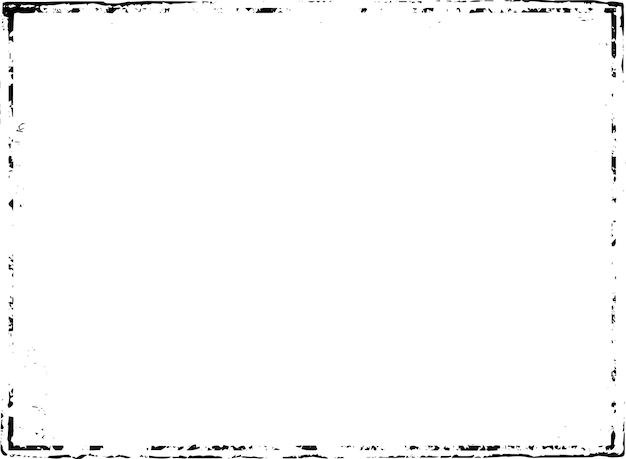 Grunge-kant, vektor tekstur bakgrunn, abstrakt rammeoverlegg, skitten og skadet bakteppe, vektor grafisk illustrasjon med transparent hvit EPS10