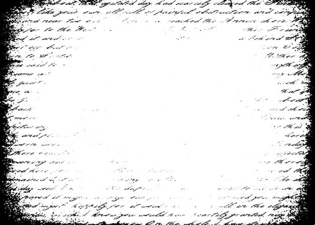 Grunge-kant, vektor tekstur bakgrunn, abstrakt rammeoverlegg, skitten og skadet bakteppe, vektor grafisk illustrasjon med transparent hvit EPS10