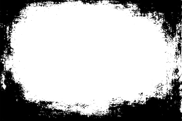 Grunge-kant, vektor tekstur bakgrunn, abstrakt rammeoverlegg, skitten og skadet bakteppe, vektor grafisk illustrasjon med transparent hvit EPS10