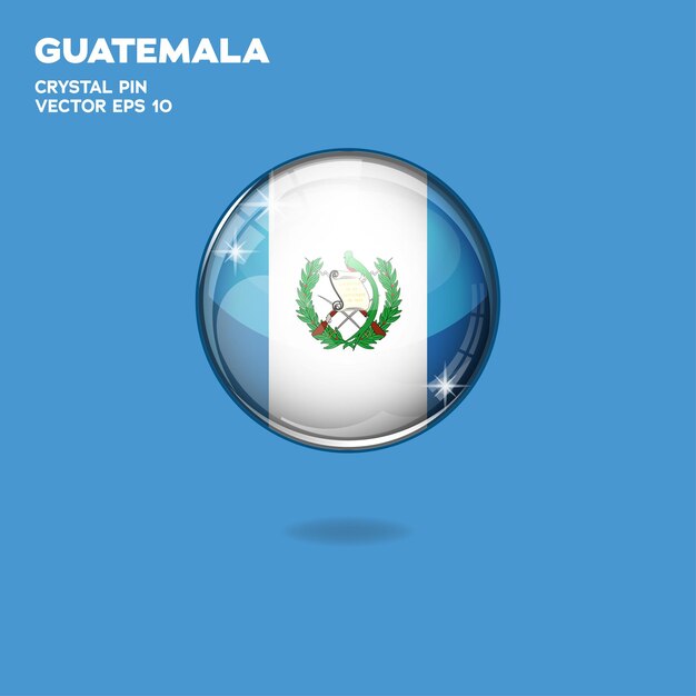 Guatemala Flag 3D Buttons