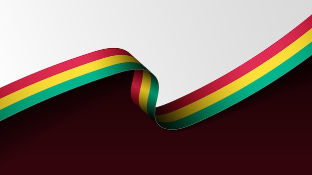 Guinea ribbon flag background Element of impact for the use you want to make of it