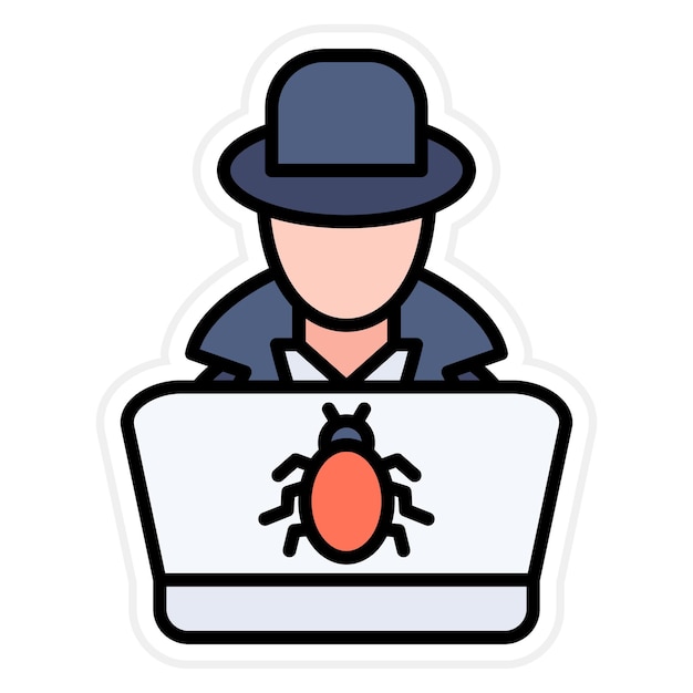 Hacker icon vector image Can be used for Cyber Security