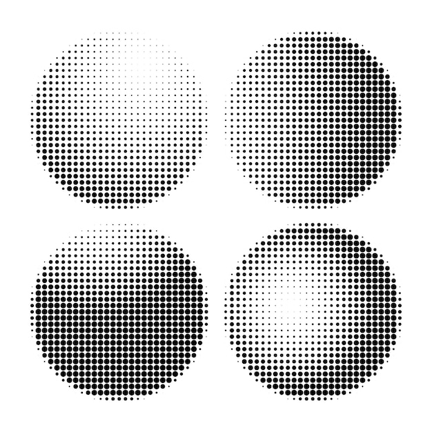 halftone circle patterns