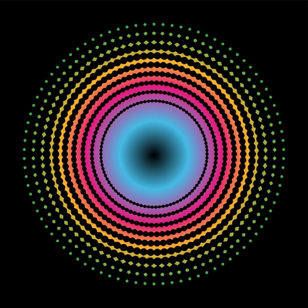Halftone element circular halftone pattern Specks halftone circle gradient
