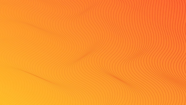 Halftone gradient background with dots. Abstract orange dotted pop art pattern in comic style. Vector illustration