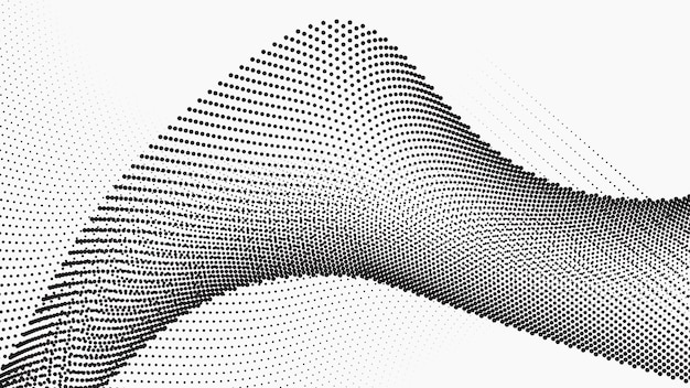 halftone texture pattern background black and white vector image for backdrop or fashion style