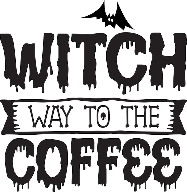 Halloween typografi design utskrift for T-skjorte krus banner plakat osv.