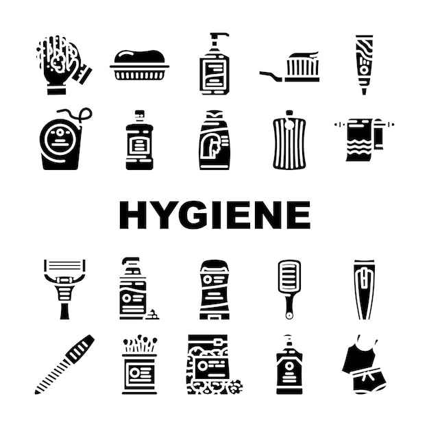 hand clean soap virus icons set vector health water wash coronavirus corona care bathroom medical safety hand clean soap virus glyph pictogram illustrations
