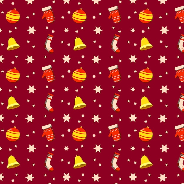 hand drawn christmas pattern design background. vector illustration.